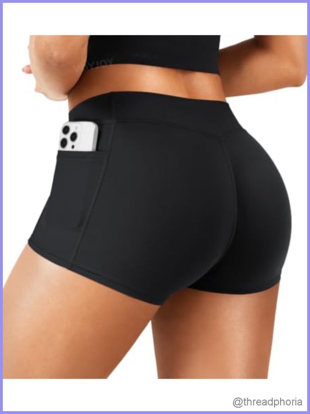 Biker Shorts Low Rise 2.5" Yoga Booty Shorts with Pockets